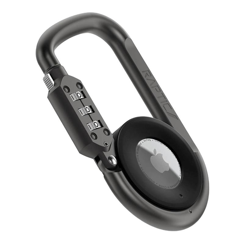 Raptic Airtag Holder Link+Lock pre Apple Airtag - Black
