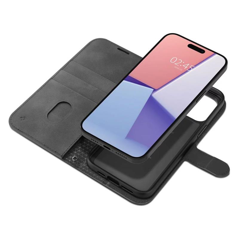 Spigen puzdro Wallet S Pro pre iPhone 15 Pro - Black