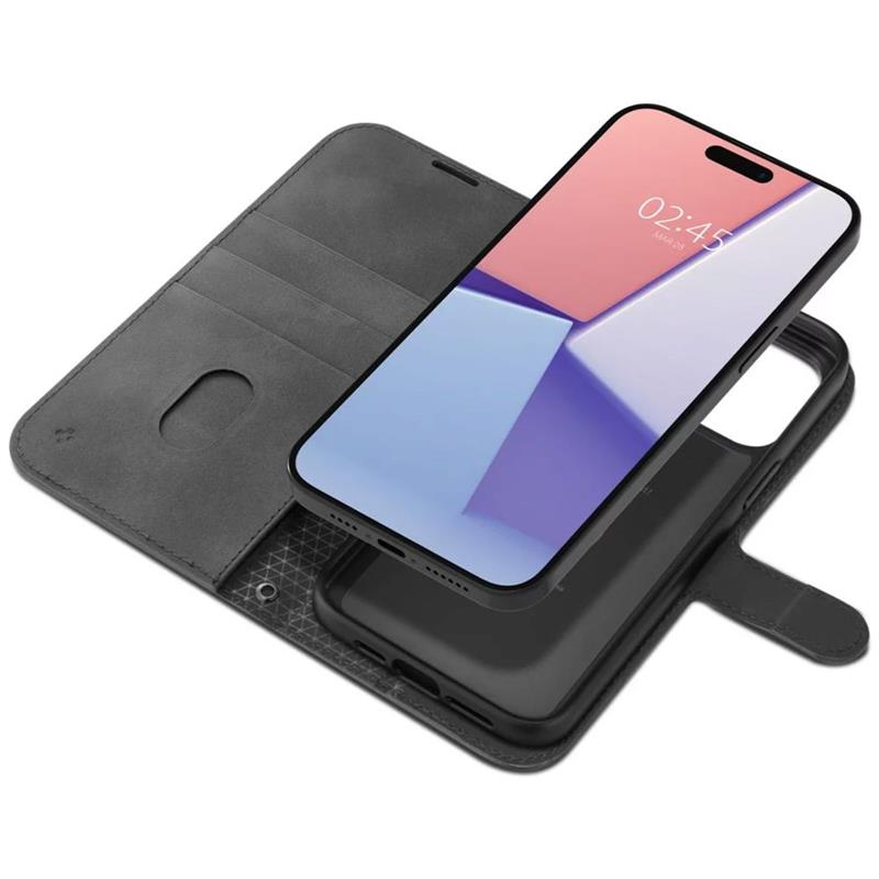 Spigen puzdro Wallet S Pro pre iPhone 15 Pro Max - Black