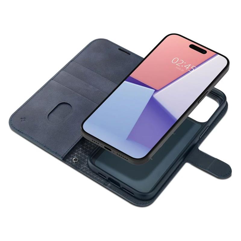 Spigen puzdro Wallet S Pro pre iPhone 15 Pro - Navy