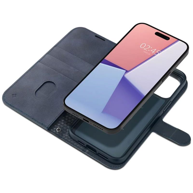 Spigen puzdro Wallet S Pro pre iPhone 15 Pro Max - Navy