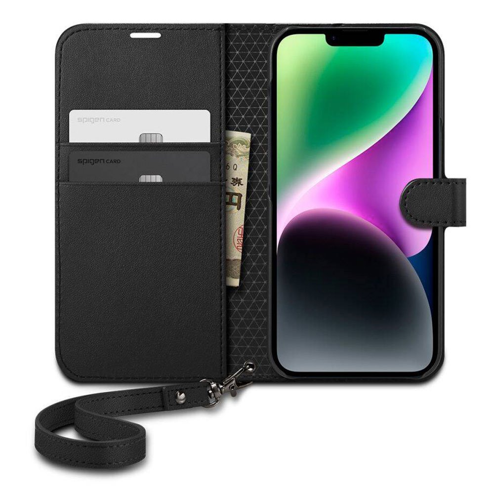 Spigen puzdro Wallet S pre iPhone 14 - Black