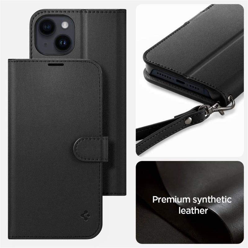 Spigen puzdro Wallet S pre iPhone 14 - Black