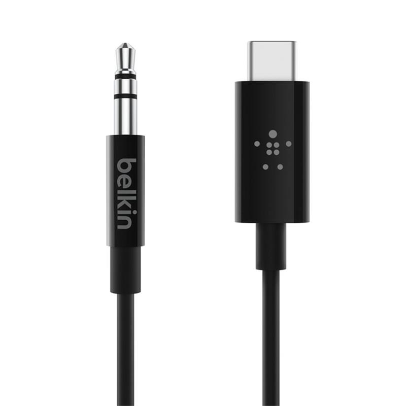 Belkin kábel USB-C to 3.5mm Jack, 1,8m - Black