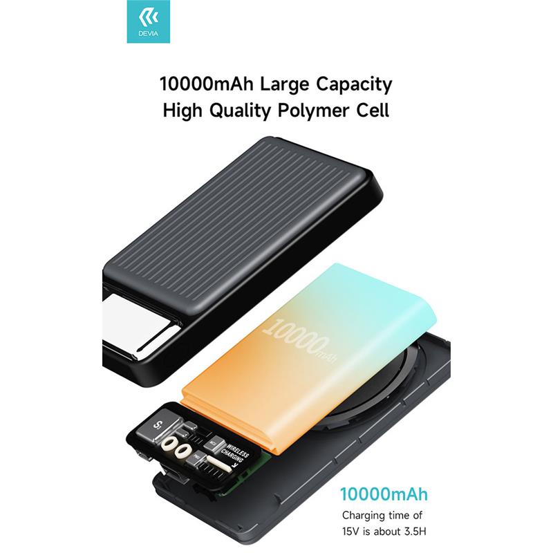 Devia powerbank Extreme Speed Series Magnetic Wireless 10.000 mAh 22.5W - Deep Gray
