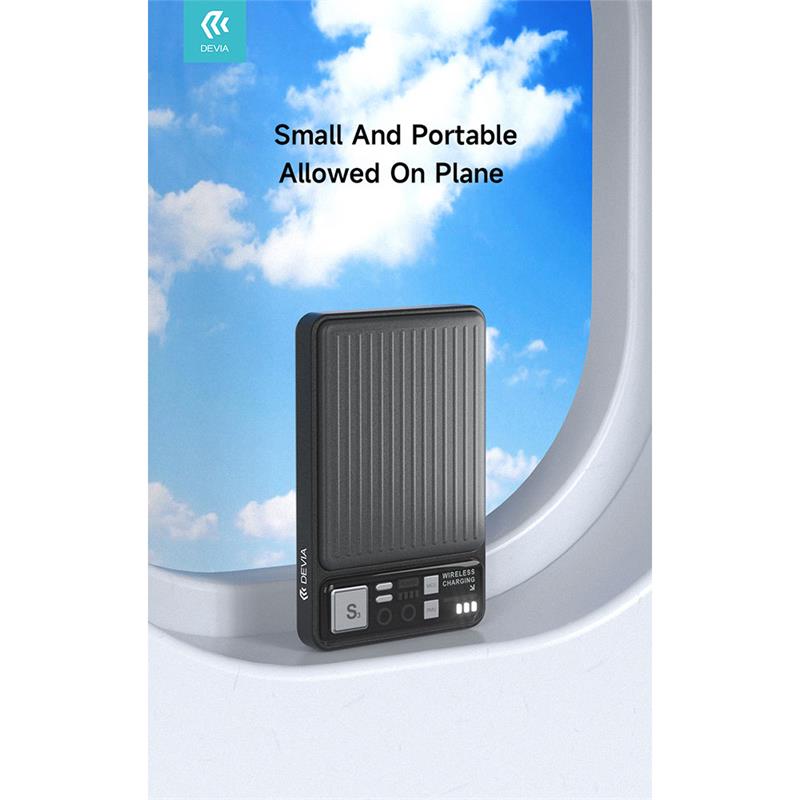 Devia powerbank Extreme Speed Series Magnetic Wireless 10.000 mAh 22.5W - Deep Gray
