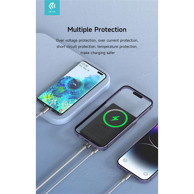 Devia powerbank Extreme Speed Series Magnetic Wireless 10.000 mAh 22.5W - Ivory