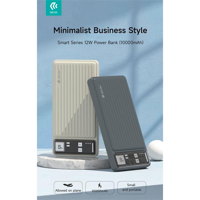 Devia powerbank Smart Series 10000 mAh 12W - Deep Gray