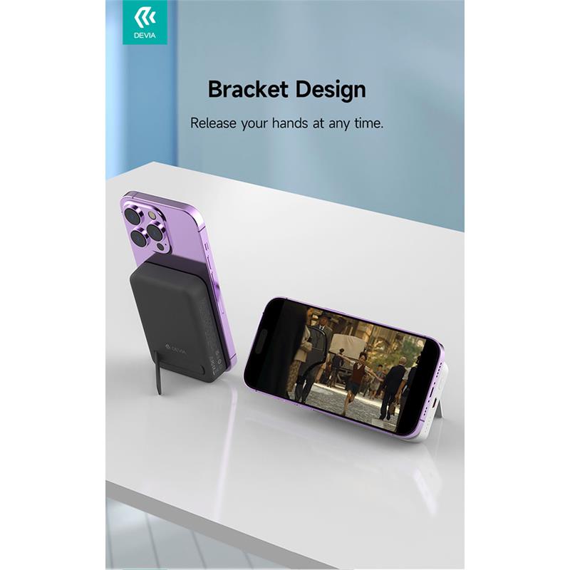 Devia powerbank Smart Series Magnetic Wireless 10.000 mAh PD 20W - White