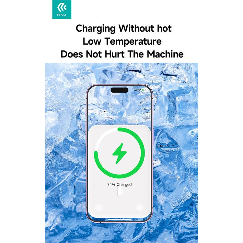 Devia powerbank Smart Series Magnetic Wireless 10.000 mAh PD 20W - White