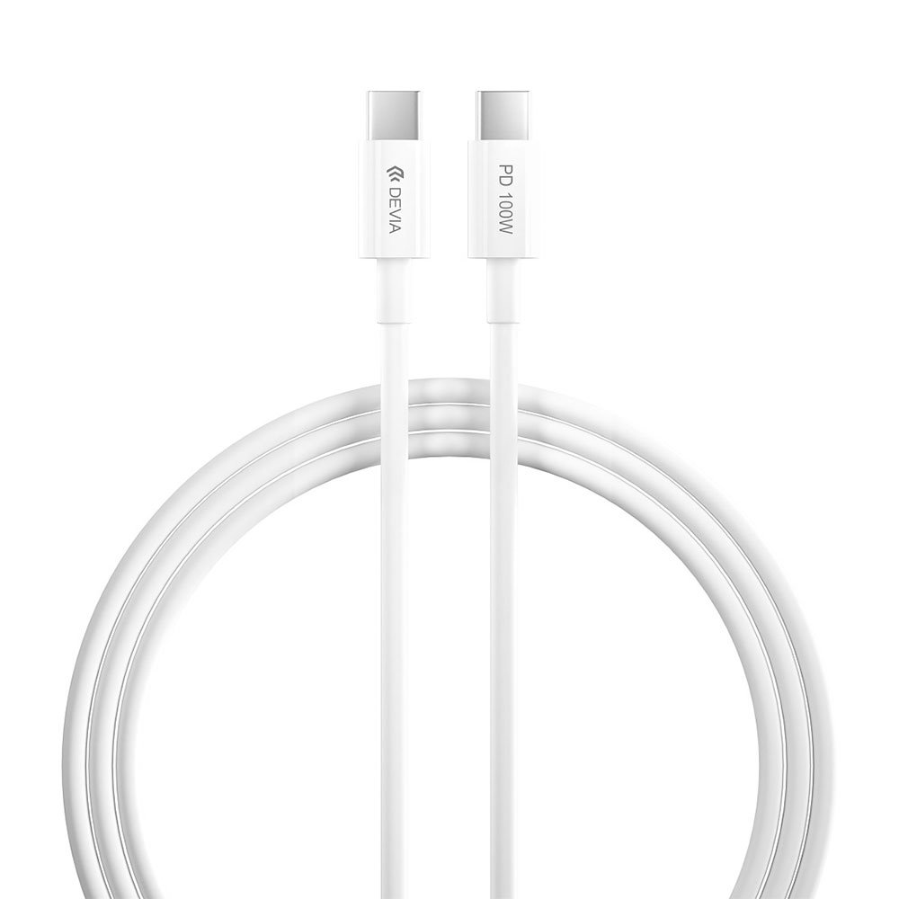 Devia kábel USB-C to USB-C PD 100W Smart Series Cable 1.5m - White