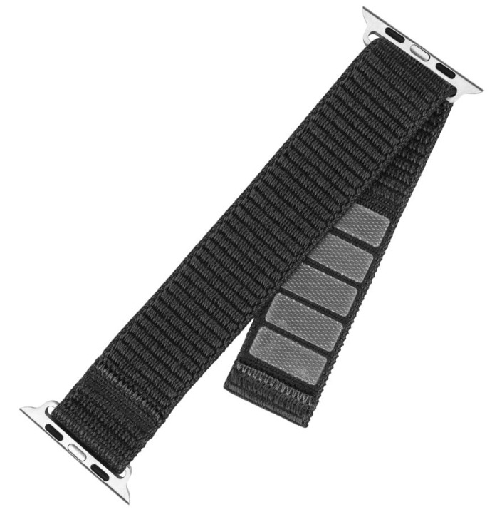 FIXED Nylon Sporty Strap pro Apple Watch 41/40/38 mm, tmavě šedý