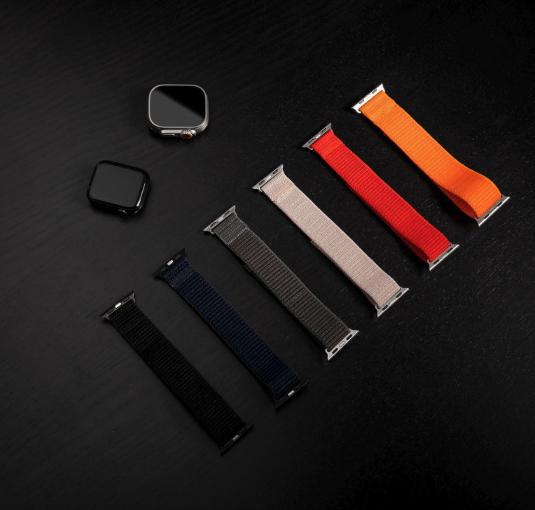 FIXED Nylon Sporty Strap pro Apple Watch 41/40/38 mm, červený