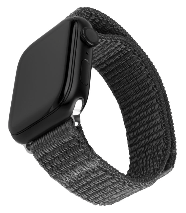 FIXED Nylon Sporty Strap pro Apple Watch Ultra 49 mm, tmavě šedý