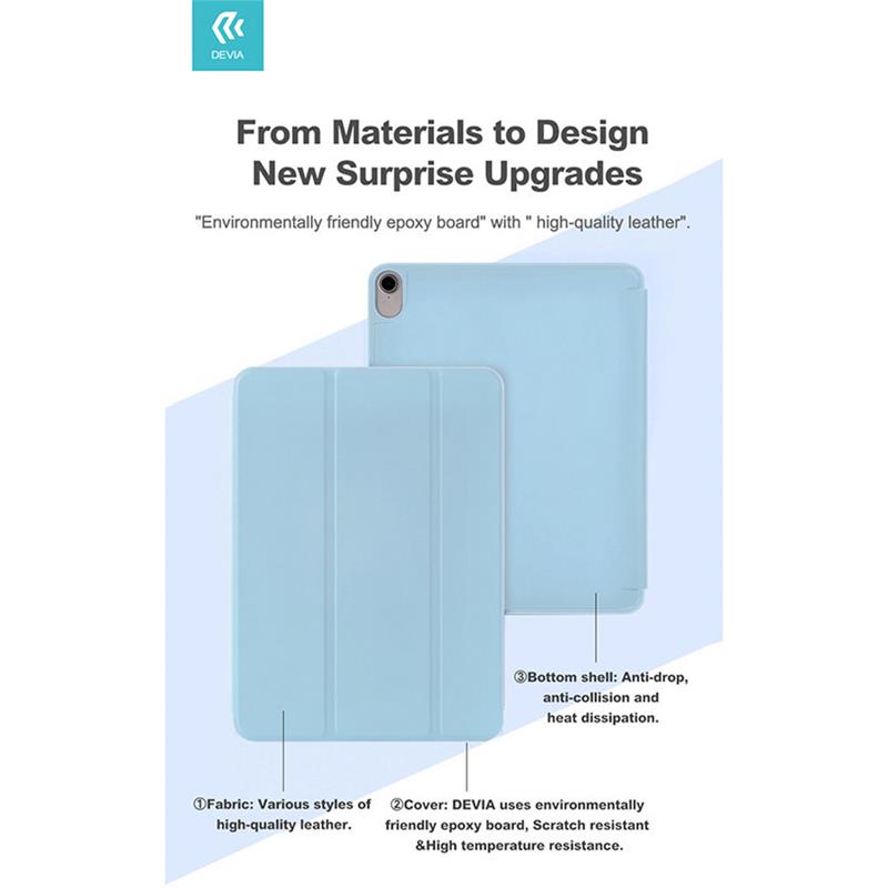 Devia puzdro Gremlin Case with Pencil Slot pre iPad Air 11" M1/M2/M3 - Blue