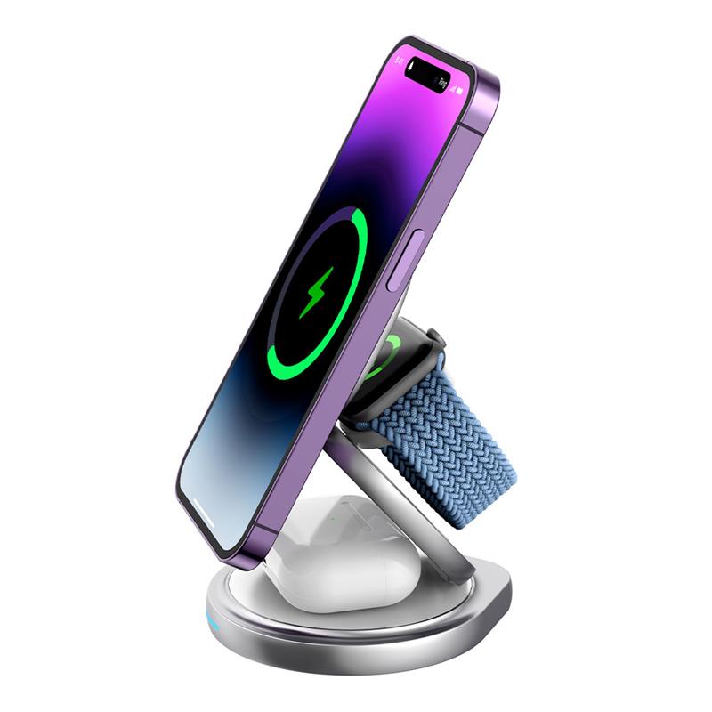 Ofkoz Wireless Charger 3 in 1 - Silver