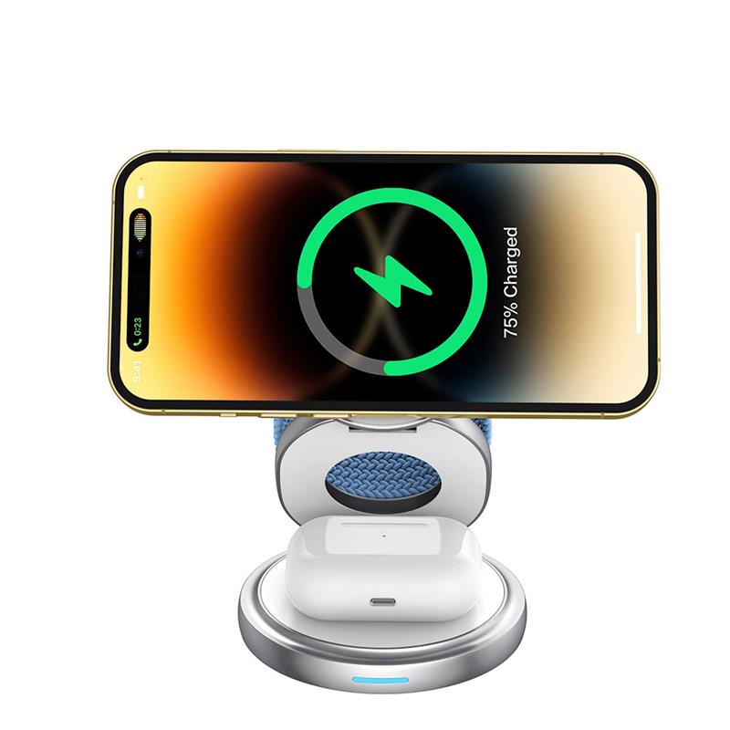 Ofkoz Wireless Charger 3 in 1 - Silver