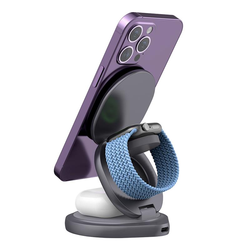 Ofkoz Wireless Charger 3 in 1 - Space Gray