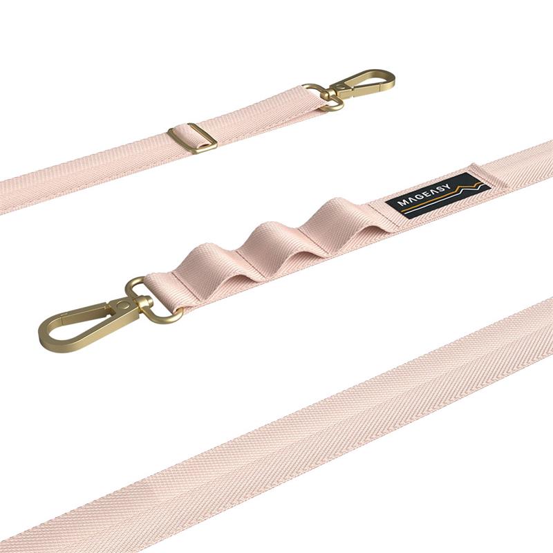 SwitchEasy šnúrka Strap+Strap Card 20mm Phone Lanyard - Blossom Pink