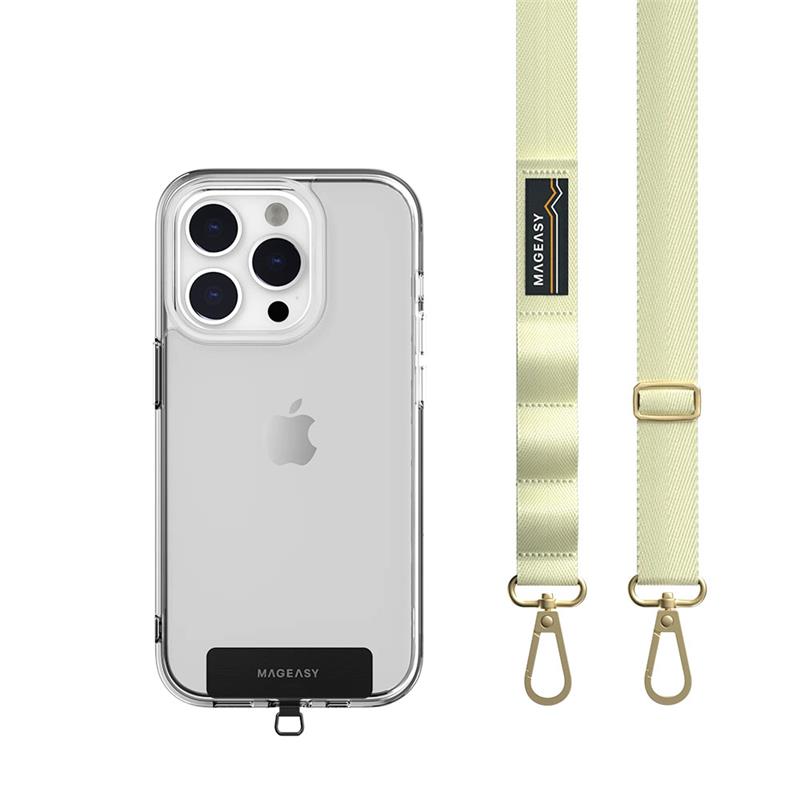SwitchEasy šnúrka Strap+Strap Card 20mm Phone Lanyard - Spring Green
