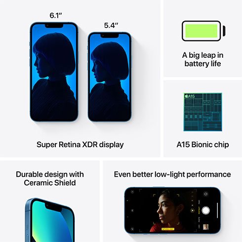 iPhone 13 128 GB modrý *Nový z výkupu*