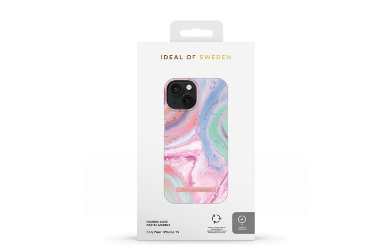 iDeal Fashion Case MagSafe iPhone 15 Pastel Marble