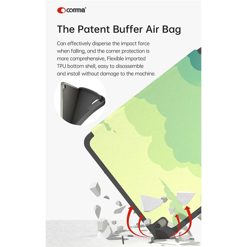 Comma puzdro Lingos Case with Pencil Slot pre iPad 10-11 Gen 2022/2025 - Animal Party