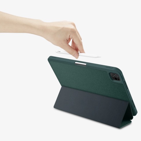 Spigen puzdro Urban Fit pre iPad Pro 11" M4/M5 - Midnight Green