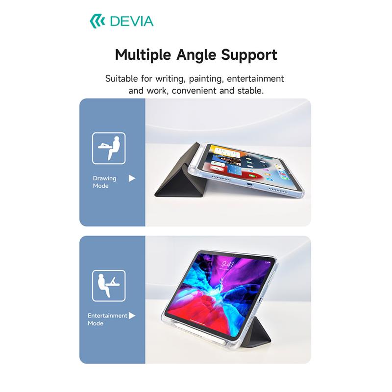 Devia puzdro Nature Series PU Leather Case pre iPad 10.2" 2019/2020/2021 - White