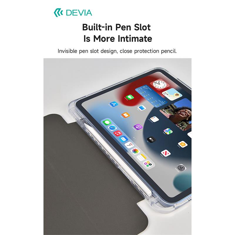 Devia puzdro Nature Series PU Leather Case pre iPad 10.2" 2019/2020/2021 - White