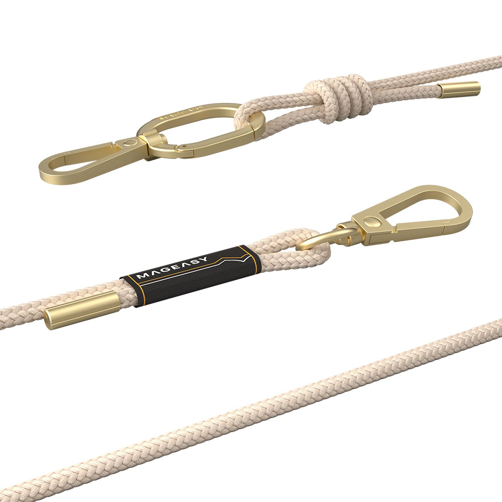 SwitchEasy šnúrka Strap+Strap Card 6mm Phone Lanyard - Beige
