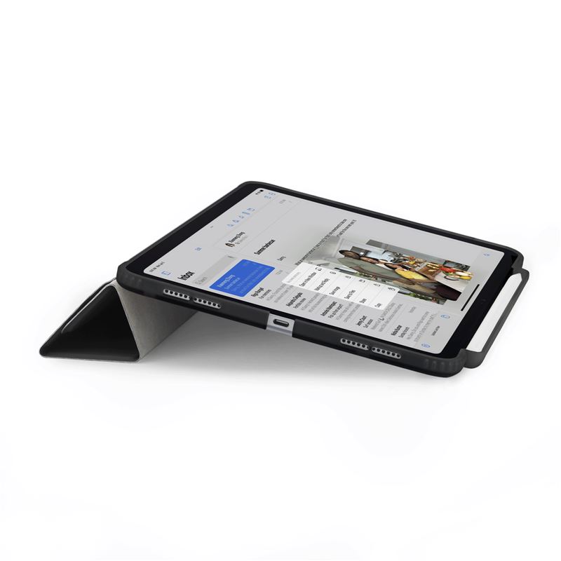 Pipetto pouzdro Origami No3 Pencil Case pro iPad Air 11" (2024/2025) / iPad Air 10,9"  (2022/2020) - Black