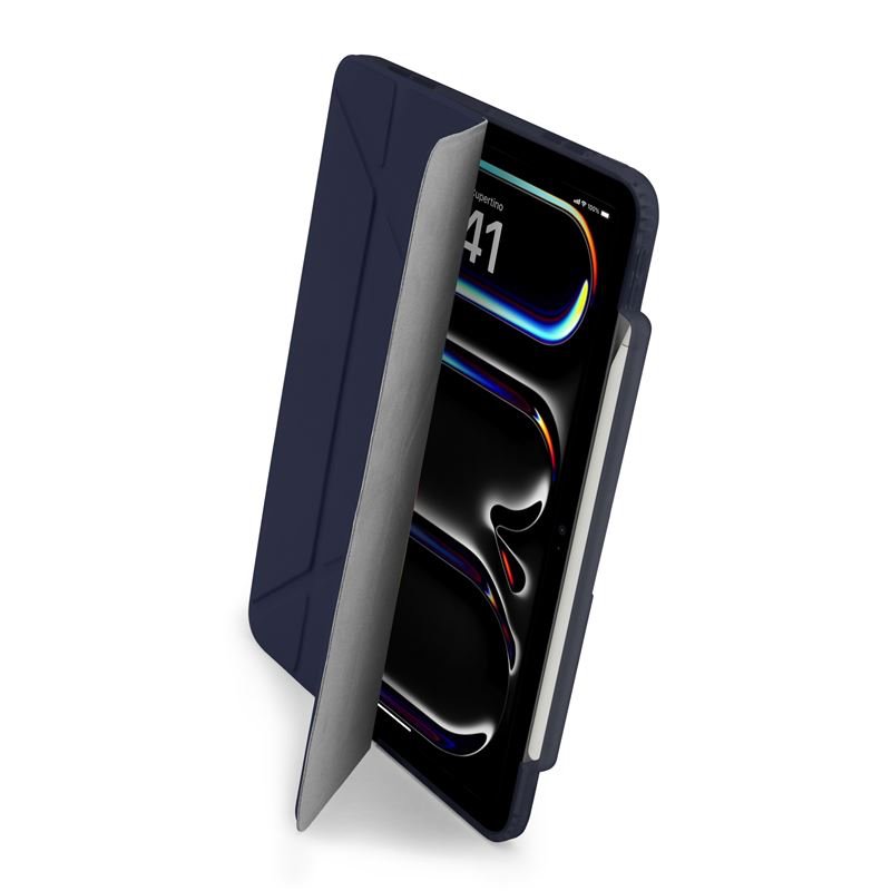 Pipetto pouzdro Origami No3 Pencil Case pro iPad Pro 11" (2024)-Dark Blue