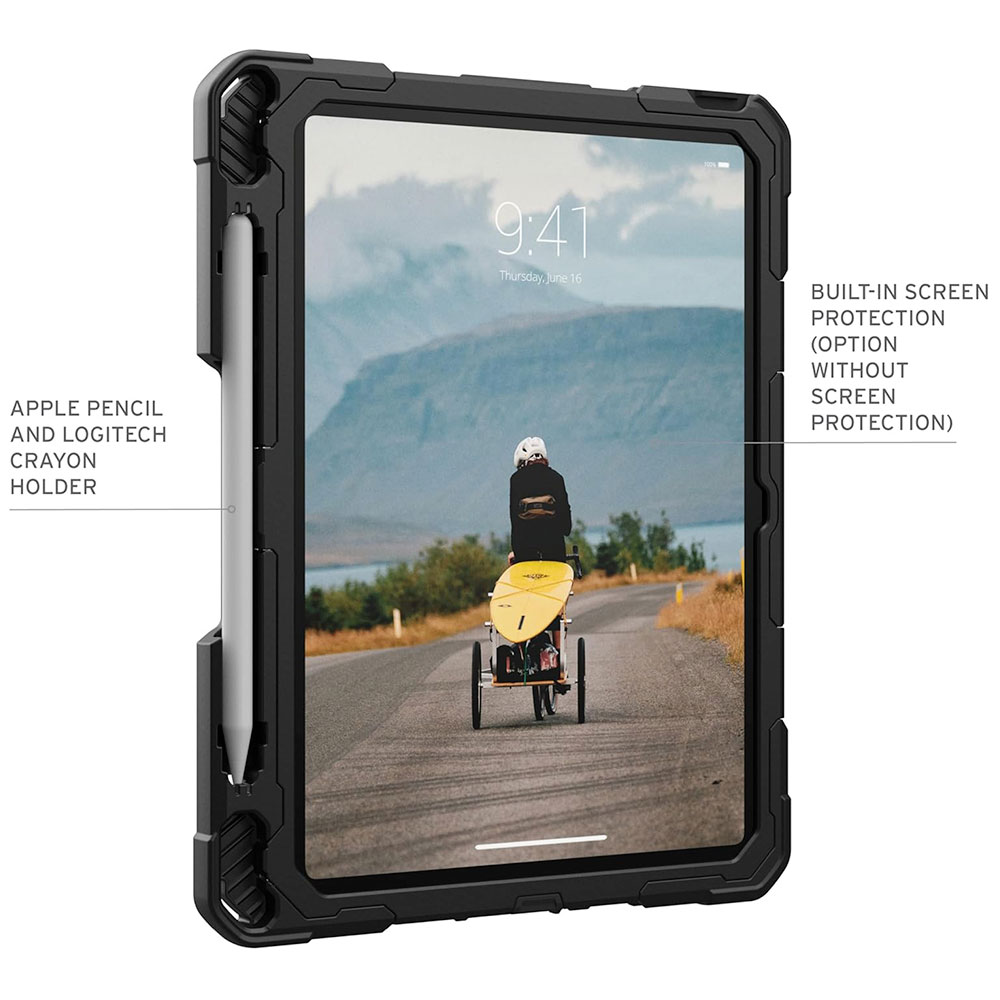 UAG kryt Plasma with KickStand & Handstrap pre iPad 10-11 Gen 2022/2025 - Black/Ice