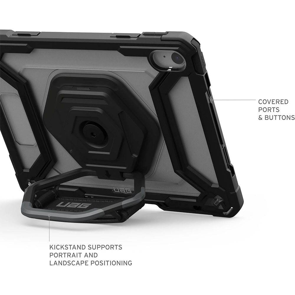 UAG kryt Plasma with KickStand & Handstrap pre iPad 10-11 Gen 2022/2025 - Black/Ice