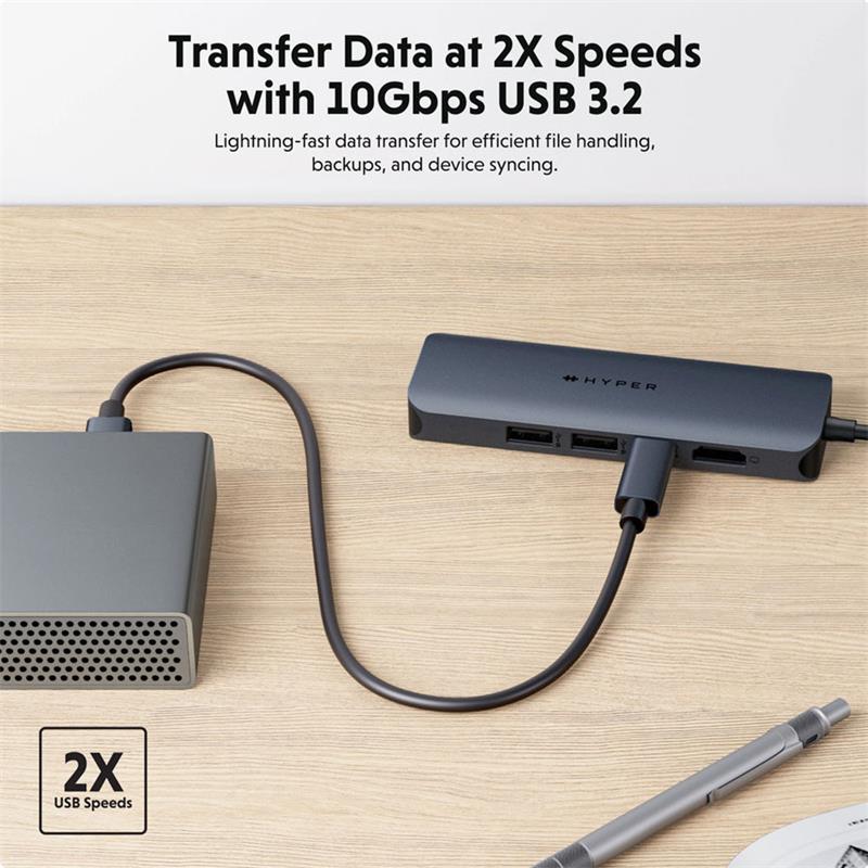 Hyper HyperDrive Next 6 Port USB-C Hub - Midnight Blue