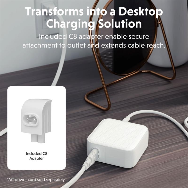 Hyper HyperJuice 70W USB-C GaN Travel Charger - White