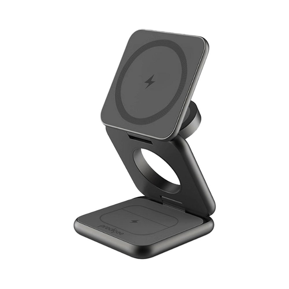 Prodigee Trio Foldable Magnetic 3-in-1 Charging Station - Space Gray