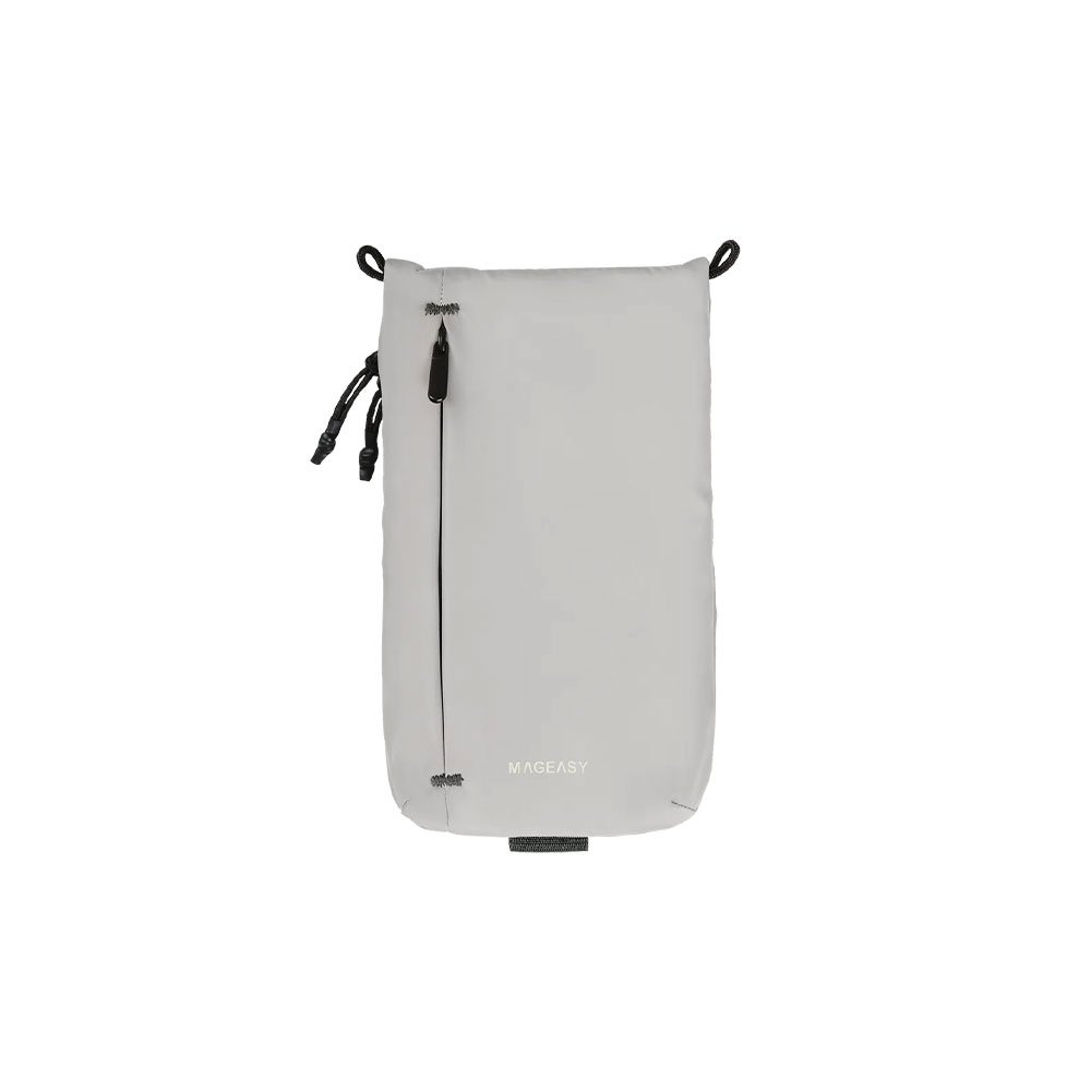 SwitchEasy Sacoche Utility Crossbody Bag + Strap Phone Lanyard 8.3mm -  Cement Gray + Gray