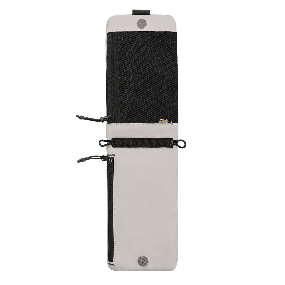 SwitchEasy Sacoche Utility Crossbody Bag + Strap Phone Lanyard 8.3mm -  Cement Gray + Gray