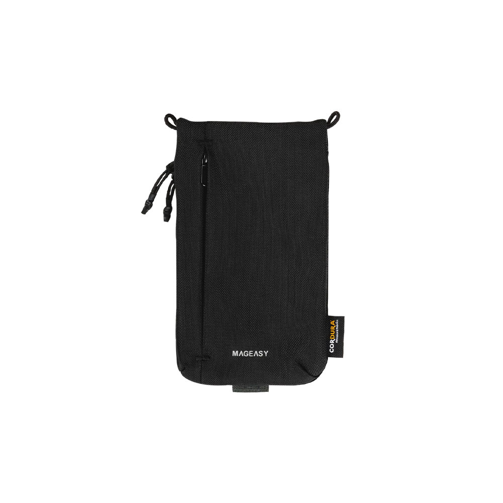 SwitchEasy Sacoche Utility Crossbody Bag + Strap Phone Lanyard 8.3mm -  Graphitte Black + Black