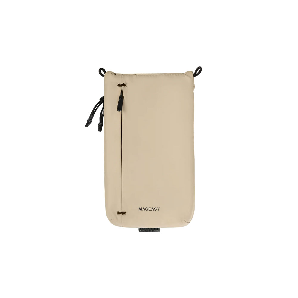 SwitchEasy Sacoche Utility Crossbody Bag + Strap Phone Lanyard 8.3mm - Sand Beige + Black