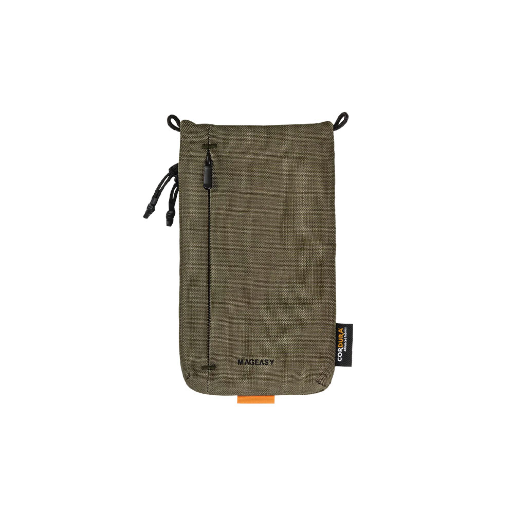 SwitchEasy Sacoche Utility Crossbody Bag + Strap Phone Lanyard 8.3mm - Wild Green + Reflective Black