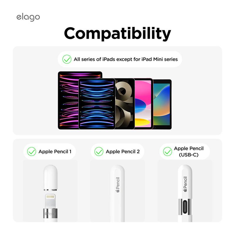 Elago kryt Apple Pencil Silicone Band Holder - Black