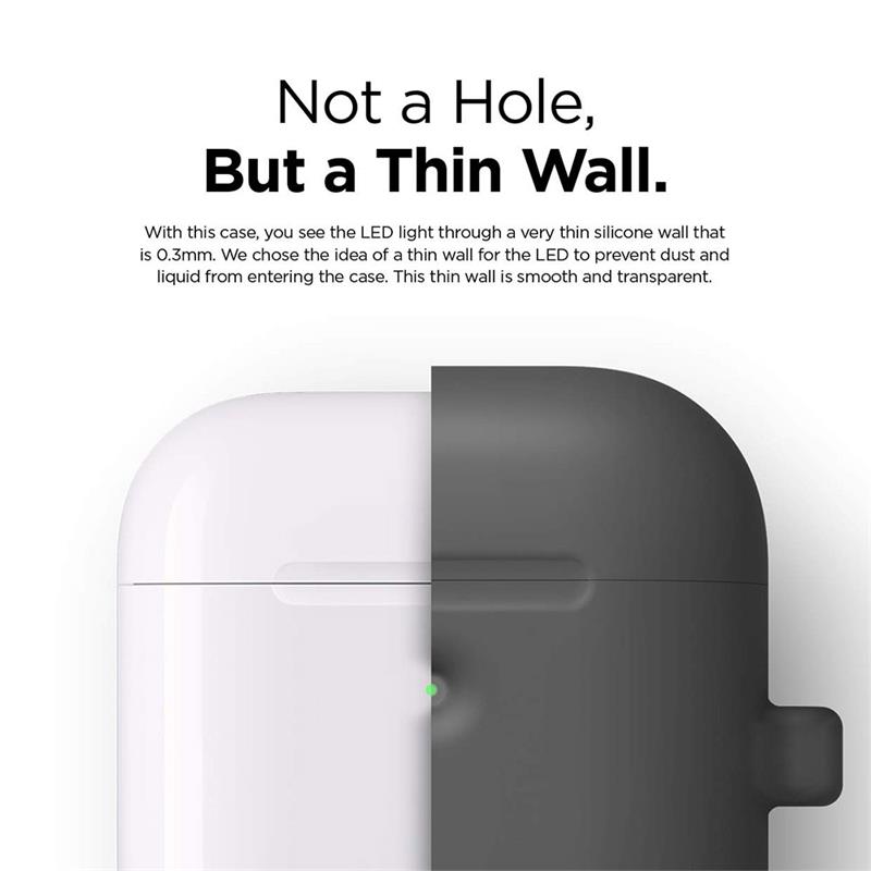 Elago Airpods 2 Silicone Hang Case - Dark Gray
