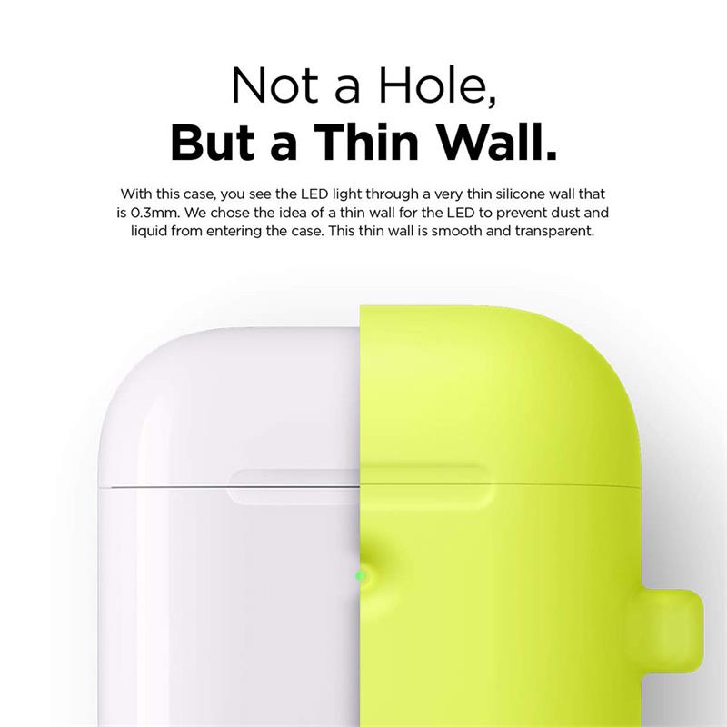 Elago Airpods 2 Silicone Hang Case - Neon Yellow