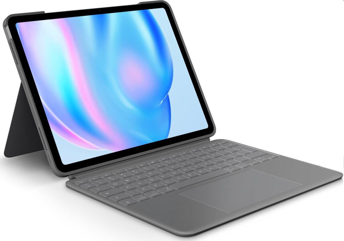Logitech Combo Touch pro iPad Air 11"(M2 a M3) a iPad Air (5.gen.)-Šédá-CZ/SK