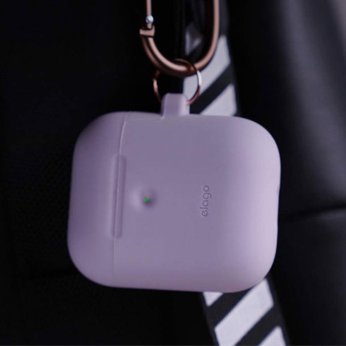 Elago Airpods 2 Silicone Hang Case - Lavender