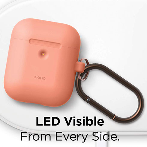 Elago Airpods 2 Silicone Hang Case - Peach