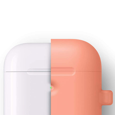 Elago Airpods 2 Silicone Hang Case - Peach